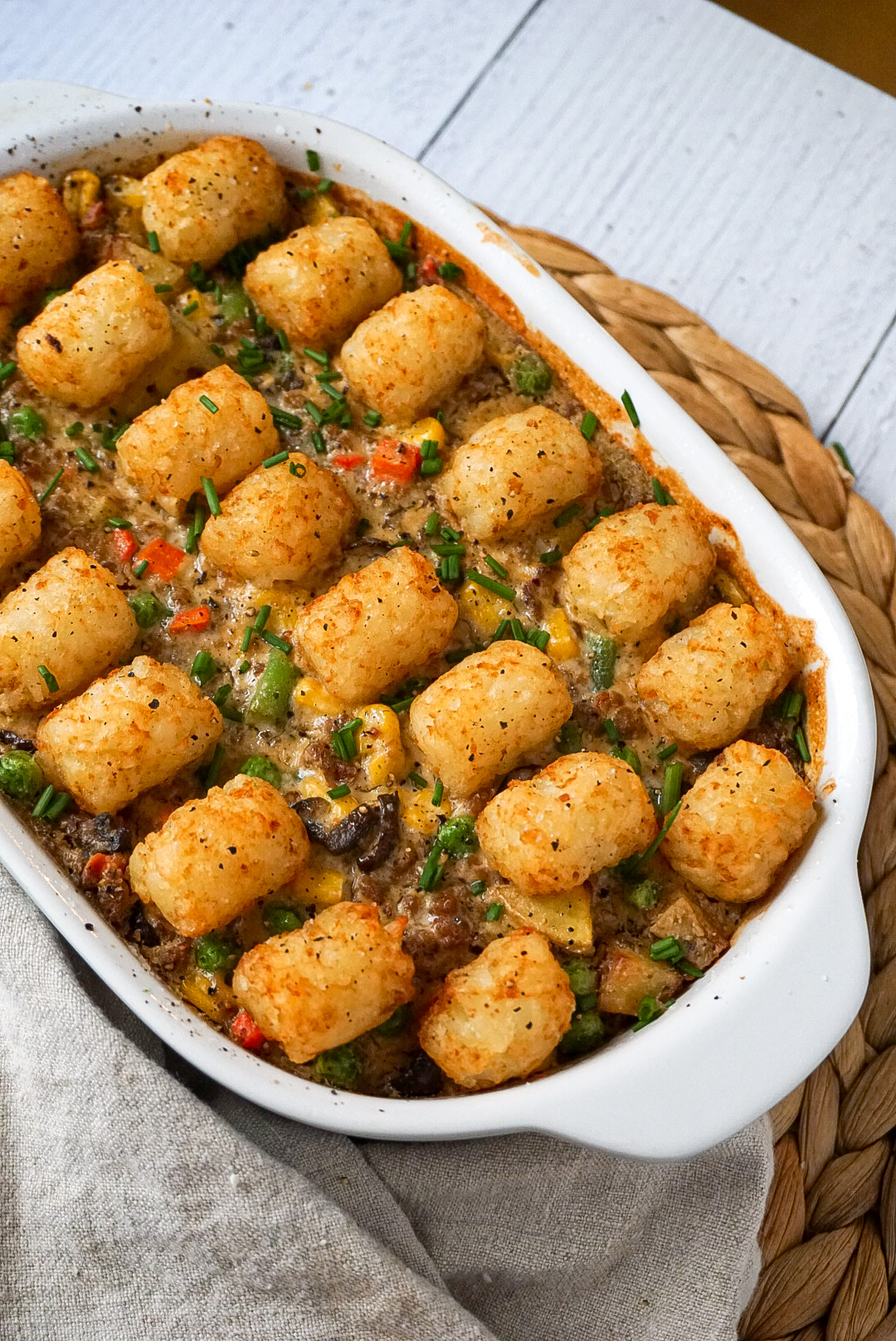 Vegan Tater Tot Casserole