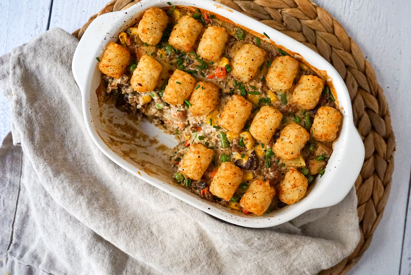 Vegan Tater Tot Casserole Nikki Vegan