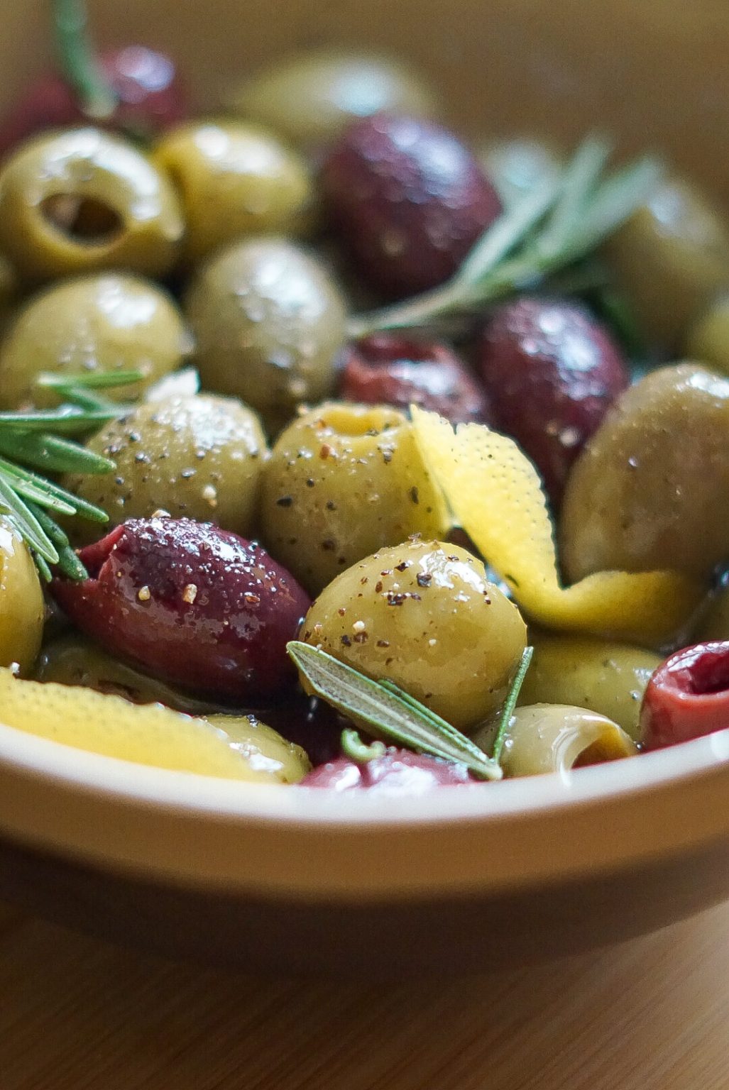 Mediterranean Marinated Olives - Nikki Vegan