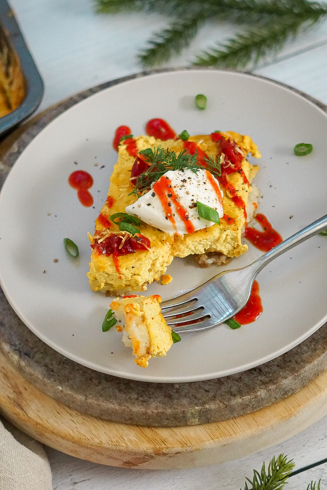 Cheesy Vegan Breakfast Casserole - Nikki Vegan