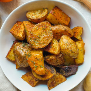 crispy roasted potatoes recipe, vegan