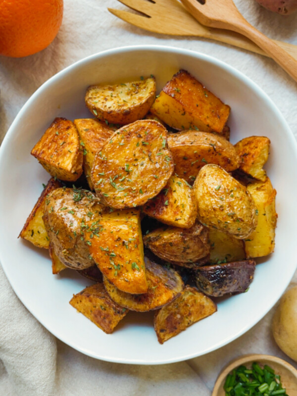 crispy roasted potatoes recipe, vegan