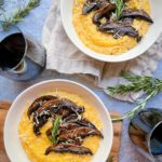 vegan truffle parmesan polenta with Bob's Red Mill grits and Violife plant based cheese