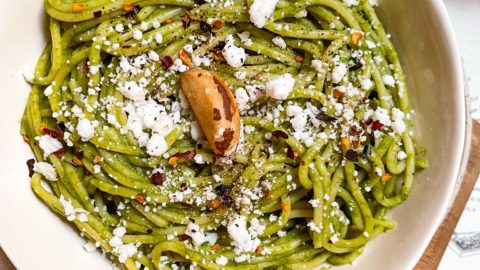 Brazil Nut Parmesan (and pasta of course)