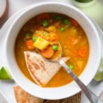 vegan pumpkin samosa soup recipe