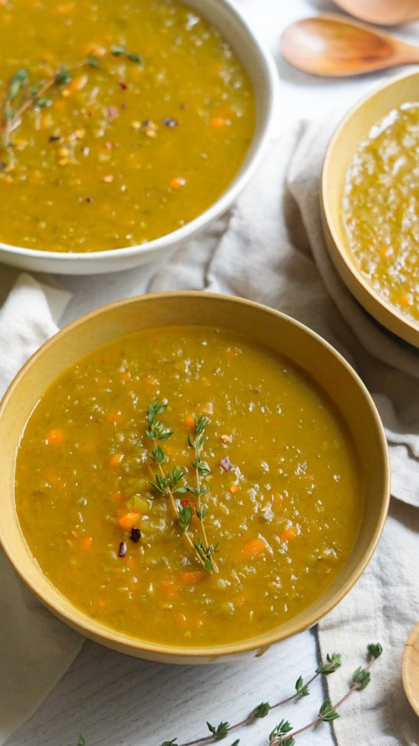 Instant Pot Vegan Split Pea Soup - Nikki Vegan