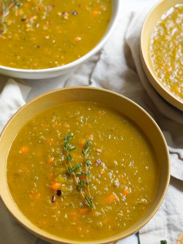 gluten free vegan split pea soup recipe