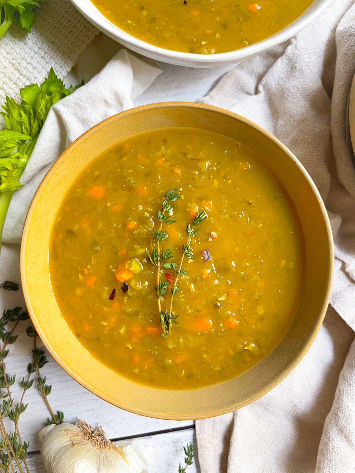 Instant Pot Vegan Split Pea Soup - Nikki Vegan