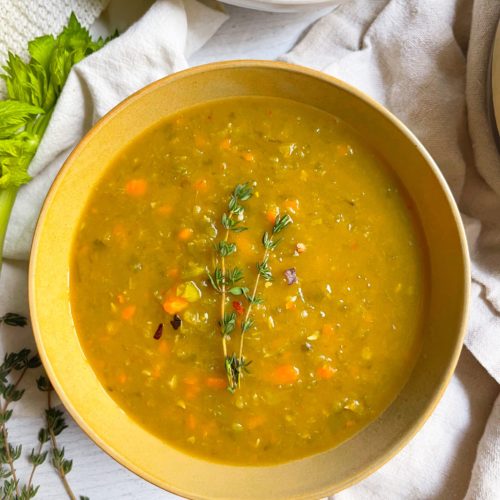 Instant Pot Vegan Split Pea Soup - Nikki Vegan