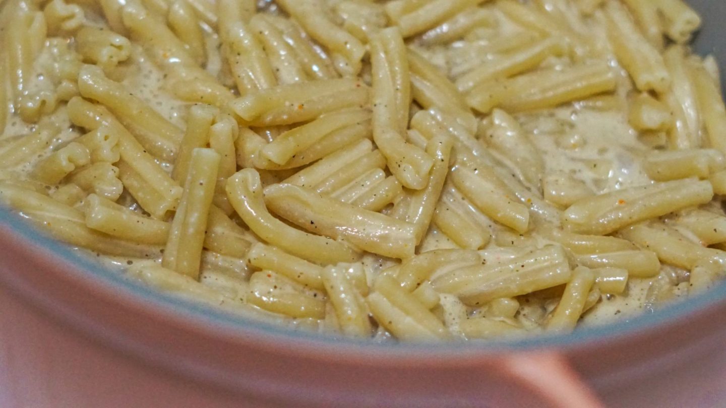 vegan cashew cream sauce with pasta