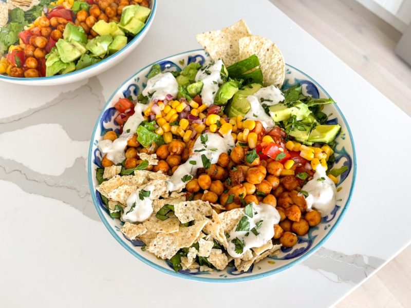 Chickpea Taco Salad - Nikki Vegan