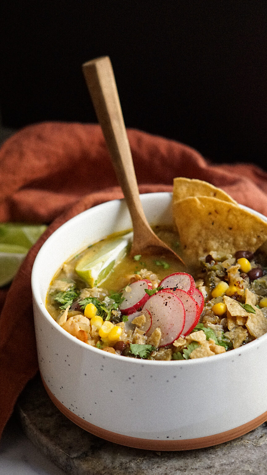 Green Quinoa Chili - Nikki Vegan