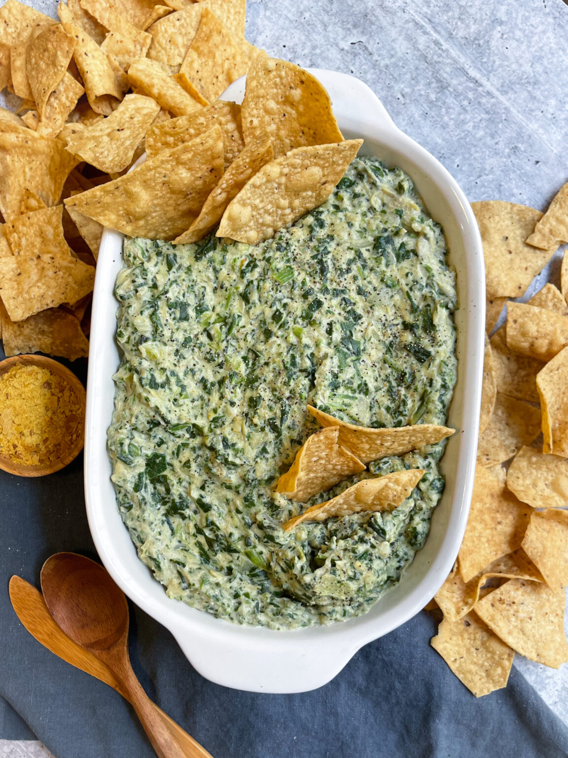 Healthy Spinach Artichoke Dip Nikki Vegan
