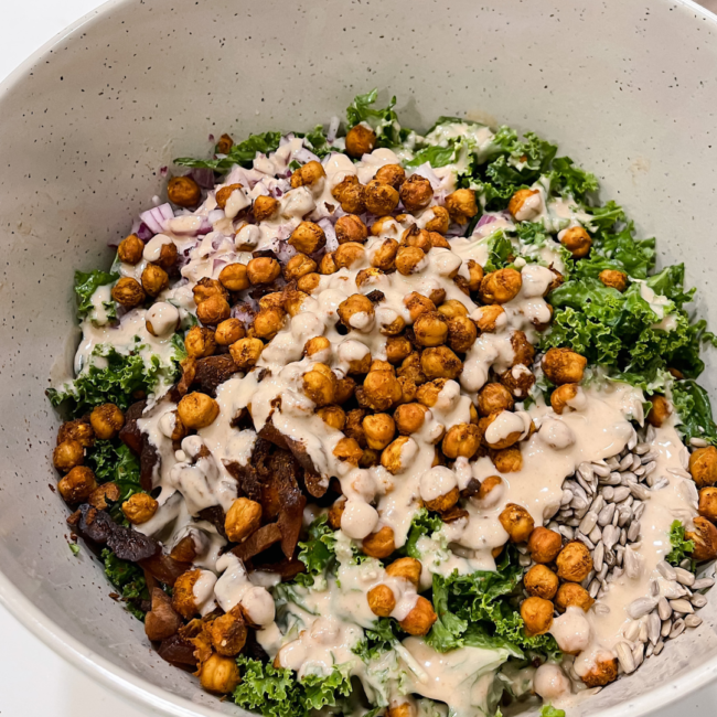 Air Fried Chickpea Salad Nikki Vegan